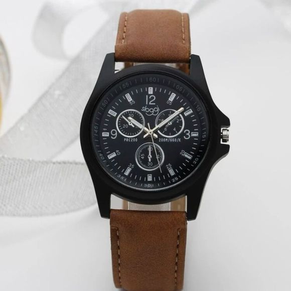 Scorpion 1pc men round pointer quartz watch with bracelet​​​ - Picture 3 of 3